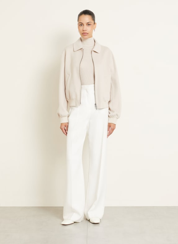 IRIS von ARNIM Blouson ZINNIA avec cachemire BEIGE / ARGENT