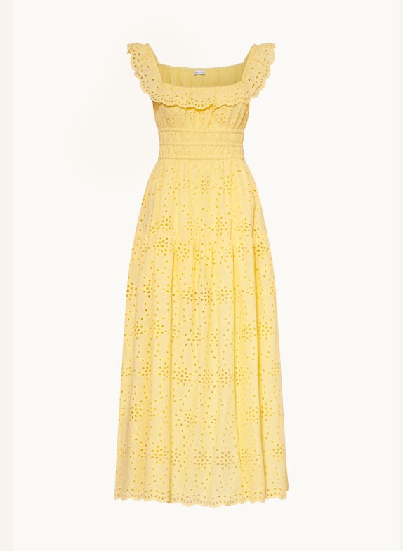 MRS & HUGS Kleid aus Lochspitze GELB