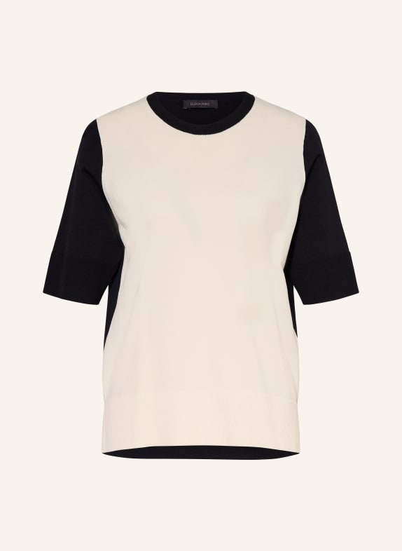 ELENA MIRO Strickshirt CREME / SCHWARZ