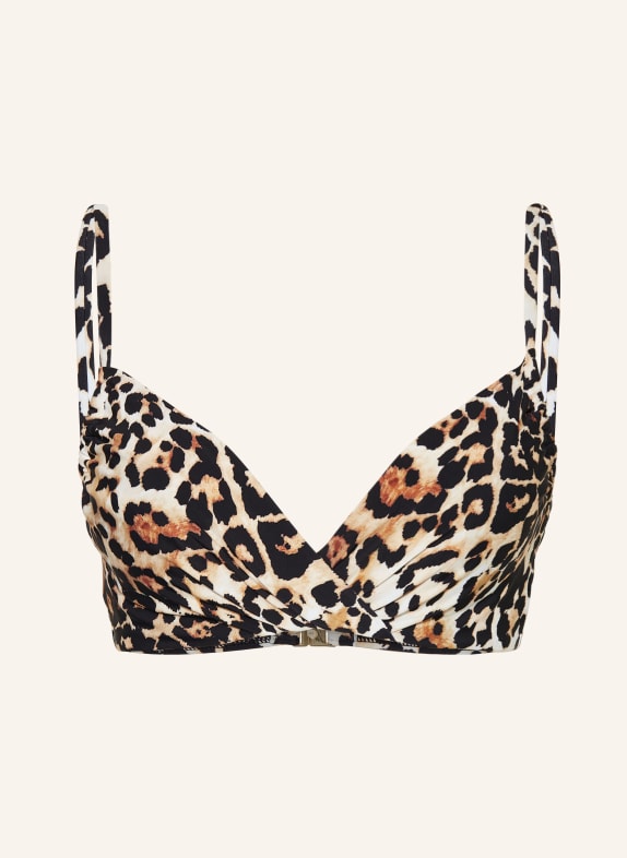 darling harbour Bügel-Bikini-Top 19 SCHWARZ-BEIGE