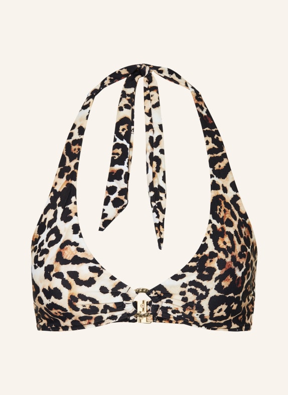 darling harbour Neckholder-Bikini-Top 19 SCHWARZ-BEIGE