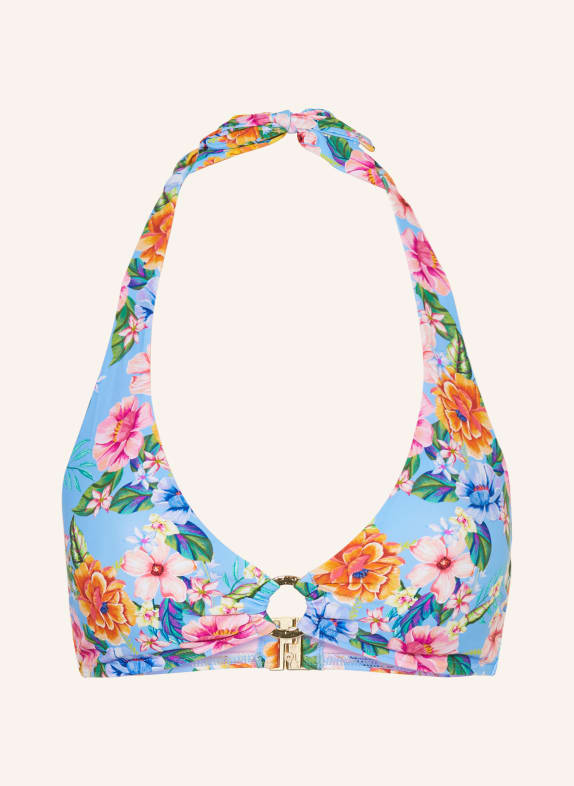 darling harbour Górna część bikini z wiązaniem na szyi 52 HELLBLAU