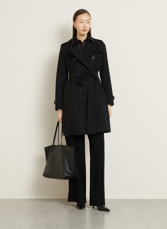 BURBERRY Trenchcoat KENSINGTON SCHWARZ / BEIGE