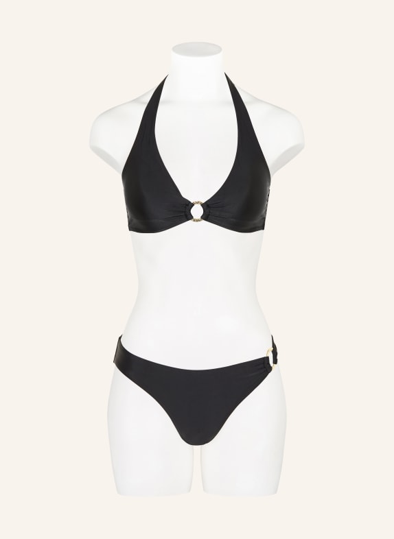 darling harbour Top de bikini cu bretele încrucișate la gât 15 BLACK