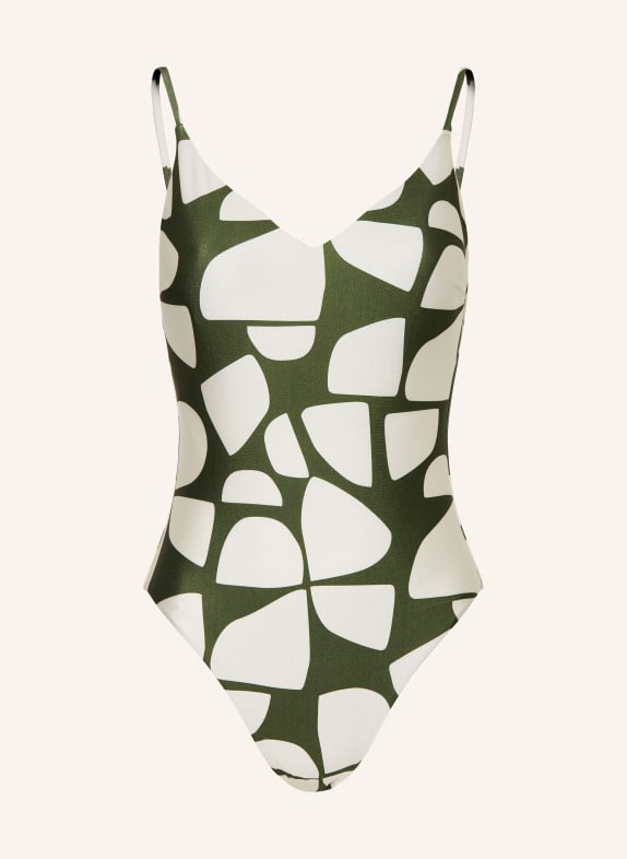 MRS & HUGS kostium kąpielowy ZIELONY / KREMOWY