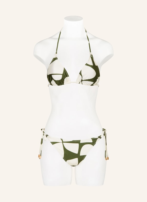 MRS 
HUGS Triangel-Bikini-Top OLIV / WEISS