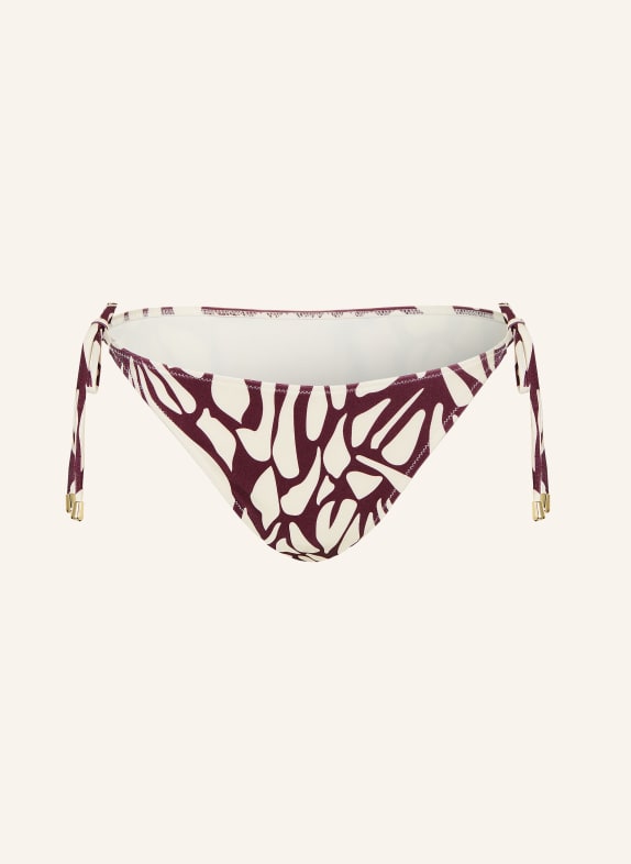 MRS & HUGS Trójkątne figi bikini FIOLETOWY / BIAŁY