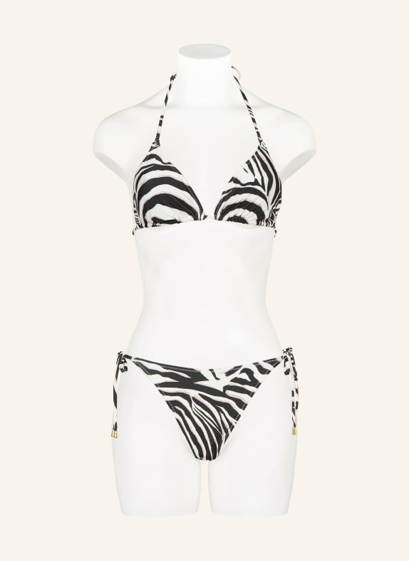 MRS & HUGS Triangel bikinibroekje ZWART / TAUPE / WIT