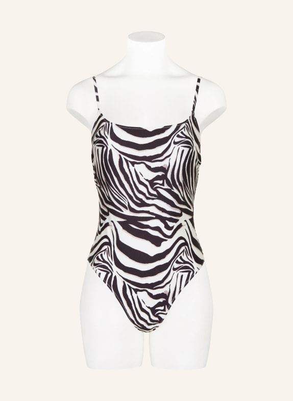 MRS & HUGS badpak ZWART / TAUPE / WIT