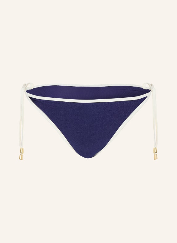 MRS & HUGS Trójkątne figi bikini GRANATOWY / BIAŁY