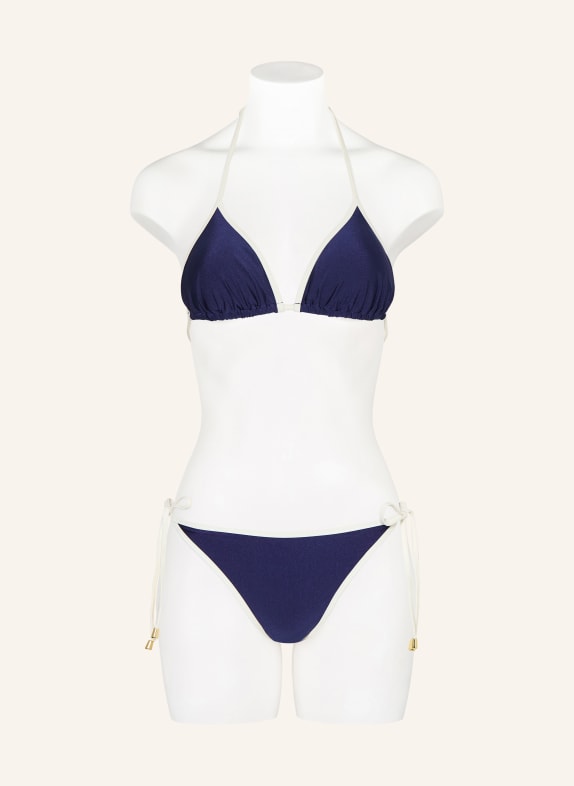 MRS & HUGS Triangel bikinibroekje DONKERBLAUW / WIT