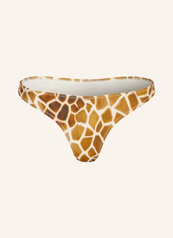 MRS & HUGS Majtki bikini z wysokim stanem JASNOBRĄZOWY / KREMOWY