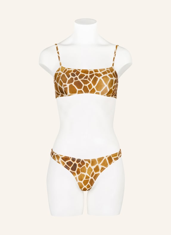 MRS & HUGS Bikinibroekje met hoge taille LICHTBRUIN / CRÈME