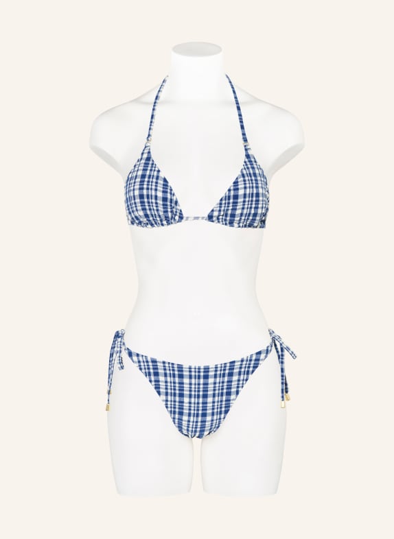 MRS & HUGS Triangel bikinibroekje BLAUW / WIT