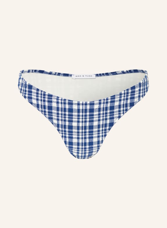MRS & HUGS Brazylijskie figi bikini NIEBIESKI / BIAŁY
