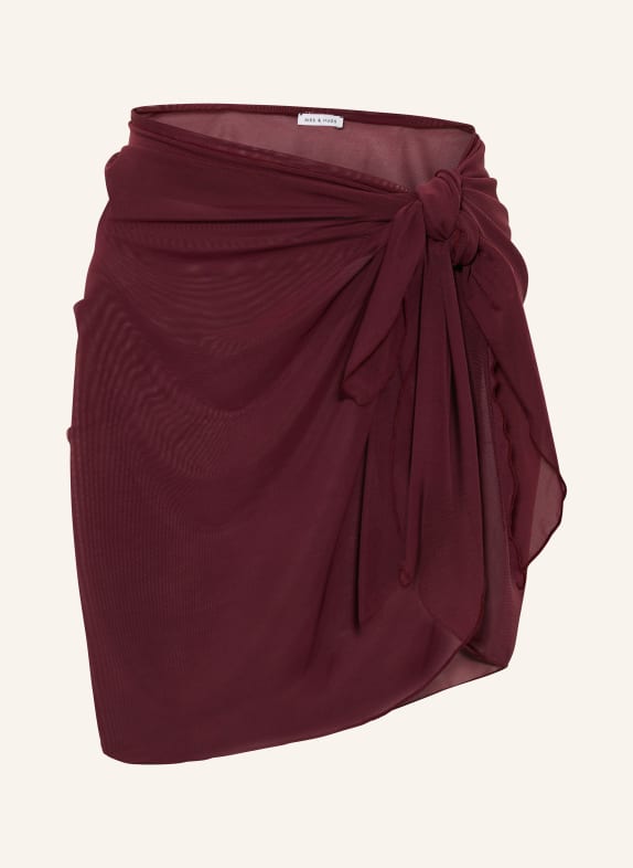 MRS & HUGS Pareo CIEMNOCZERWONY