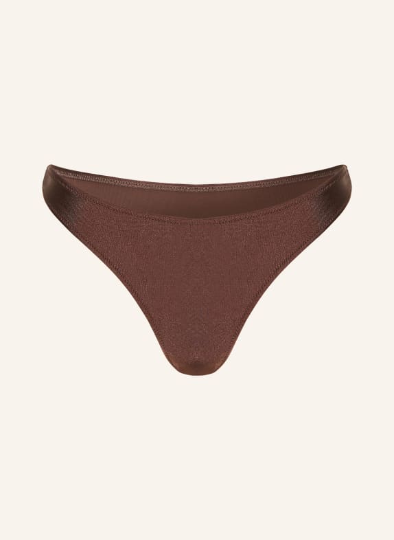 MRS & HUGS Brazylijskie figi bikini CIEMNOBRĄZOWY