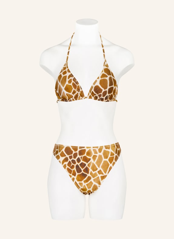MRS & HUGS Bikinibroekje met hoge taille LICHTBRUIN / CRÈME