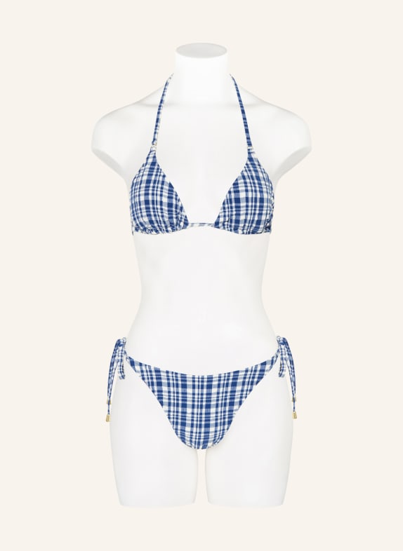 MRS & HUGS Triangel bikinitop BLAUW / WIT