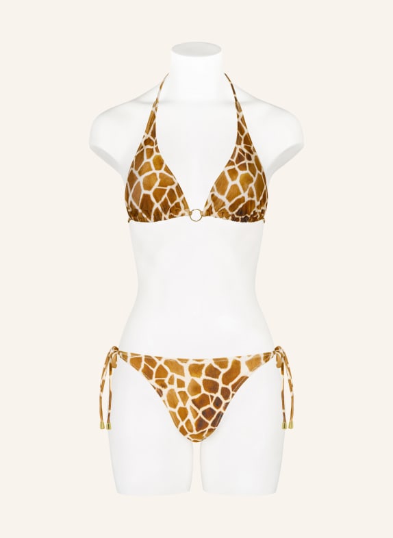 MRS & HUGS Triangel bikinibroekje LICHTBRUIN / CRÈME