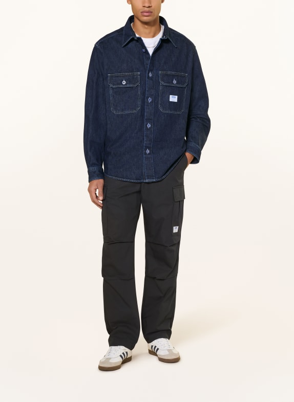 HUGO Jeans-overshirt EBOLT DONKERBLAUW