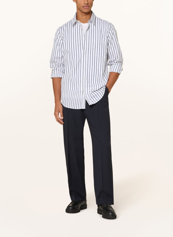 HUGO Overhemd ERILLO Oversize Fit WIT / BLAUWGRIJS / DONKERGRIJS