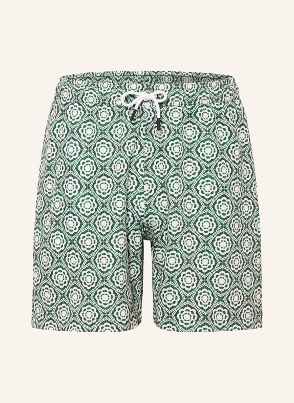 PAUL Badeshorts GRÜN / CREME