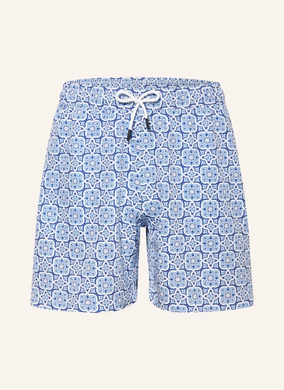 PAUL Badeshorts HELLBLAU / BLAU / WEISS