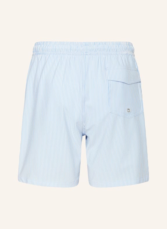 PAUL zwemshort LICHTBLAUW / WIT