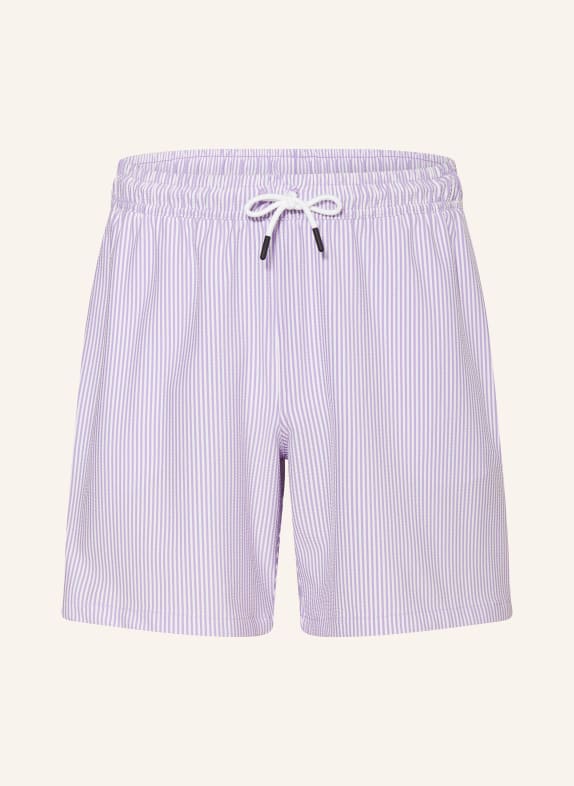 PAUL Badeshorts HELLLILA / WEISS