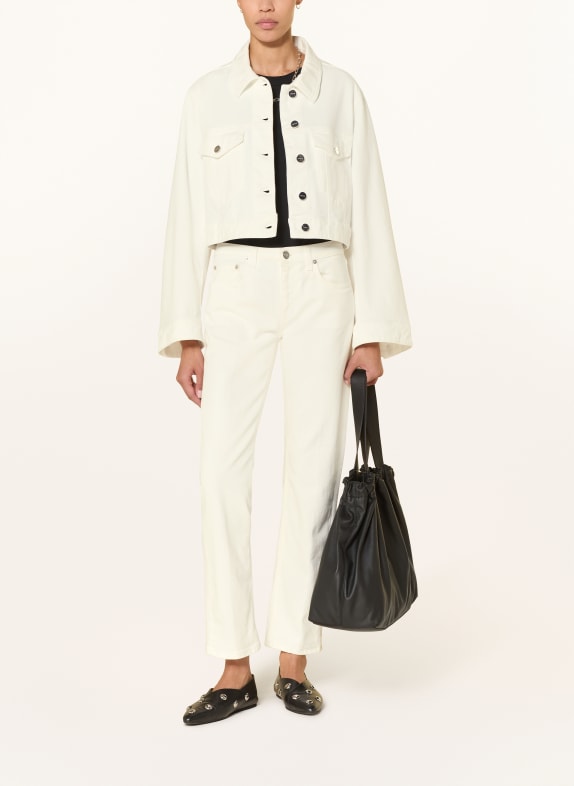 Dondup džínová bunda BÍLÁ