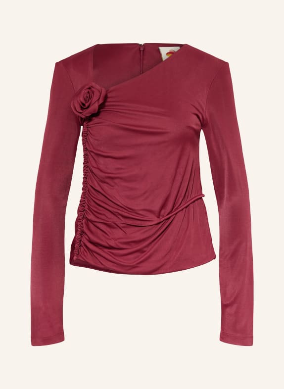 FARM RIO Blusenshirt DUNKELROT