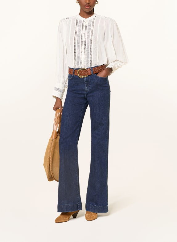 FARM RIO Blouse met kant ECRU
