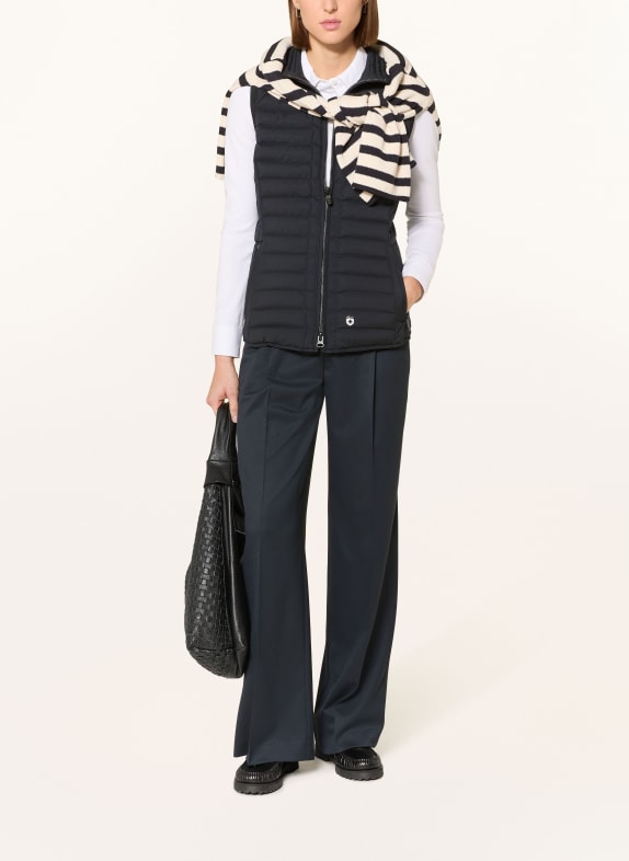 WELLENSTEYN quilted vest DARK BLUE