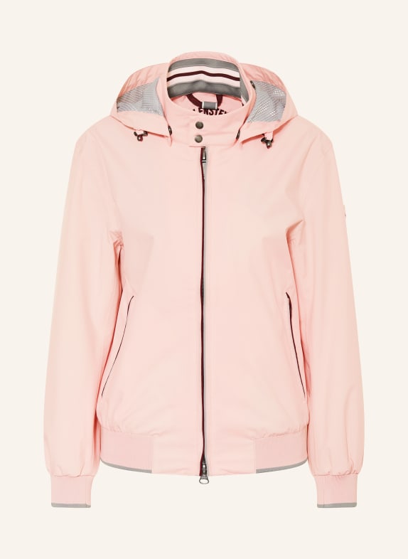 WELLENSTEYN Blouson COLLEGE LADY mit abnehmbarer Kapuze ROSA / GRAU