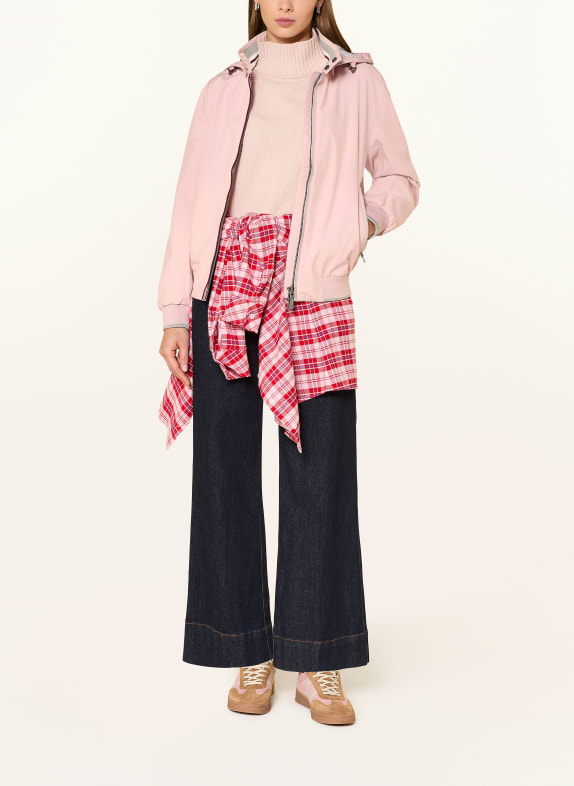 WELLENSTEYN COLLEGE LADY blouson with detachable hood PINK / GRAY