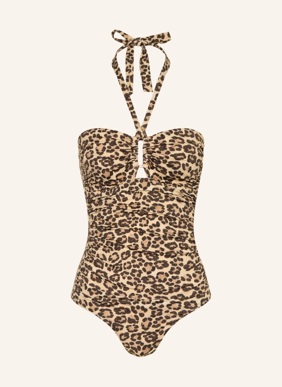 ZIMMERMANN Neckholder-Badeanzug WANDERLUST CAMEL / COGNAC / DUNKELBRAUN