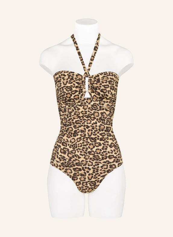 ZIMMERMANN Neckholder-Badeanzug WANDERLUST CAMEL / COGNAC / DUNKELBRAUN