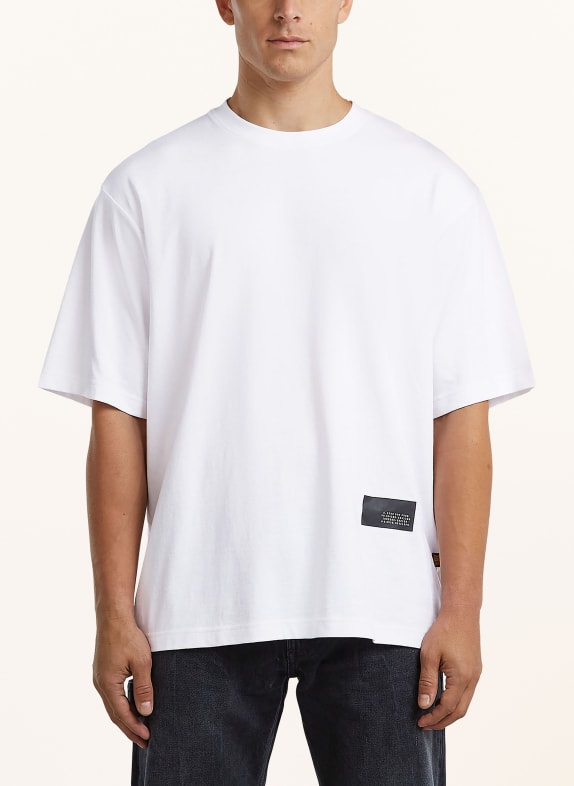 G-Star T-shirt WIT / ZWART