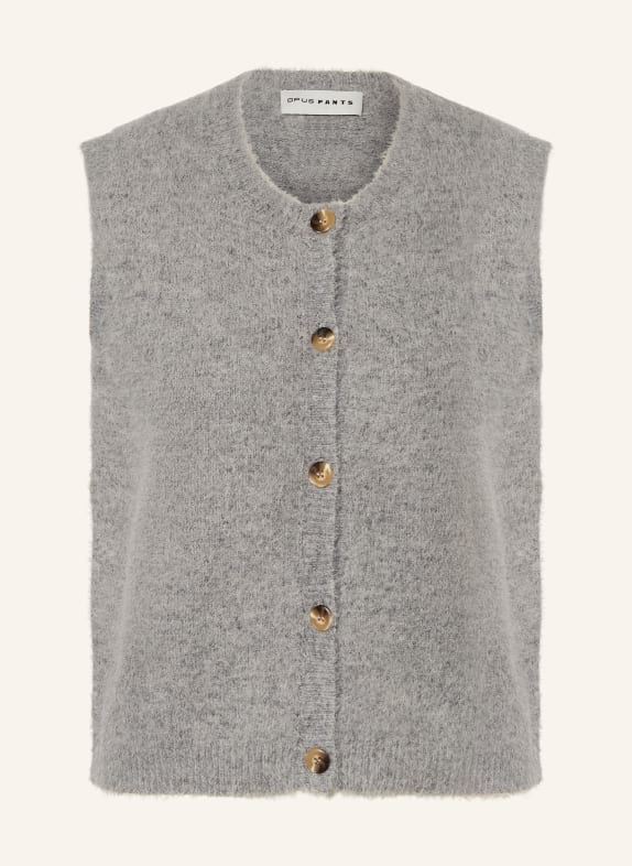 OPUS PANTS Strickweste PORAH GRAU