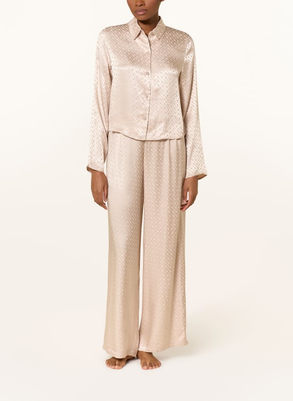 BOSS Slaapbroek MONOGRAM BEIGE