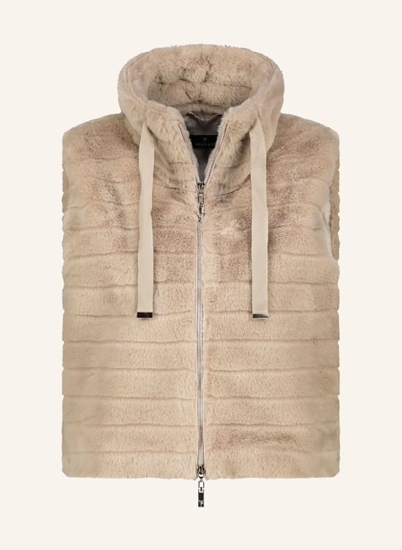 monari Kunstfell-Weste TAUPE