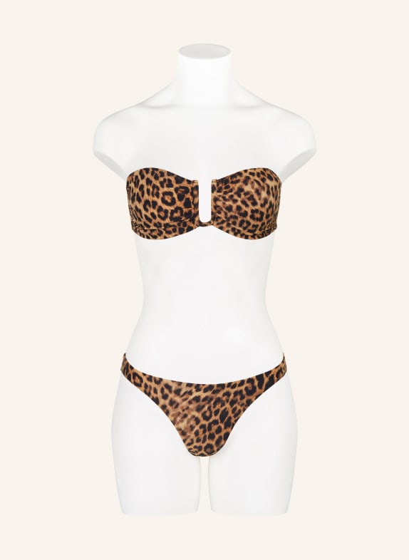 MELISSA ODABASH Bandeau-Bikini-Top PRAGUE BRAUN / SCHWARZ