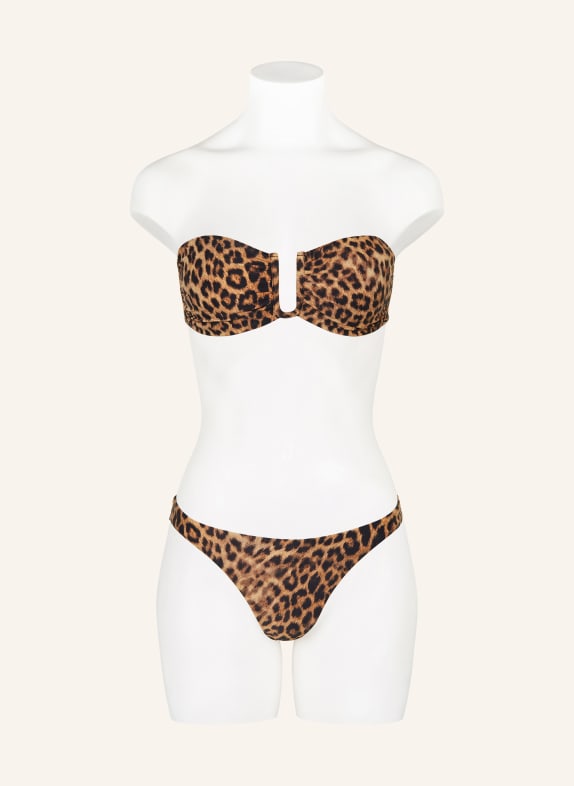 MELISSA ODABASH Basic bikinibroekje PRAGUE BRUIN / ZWART