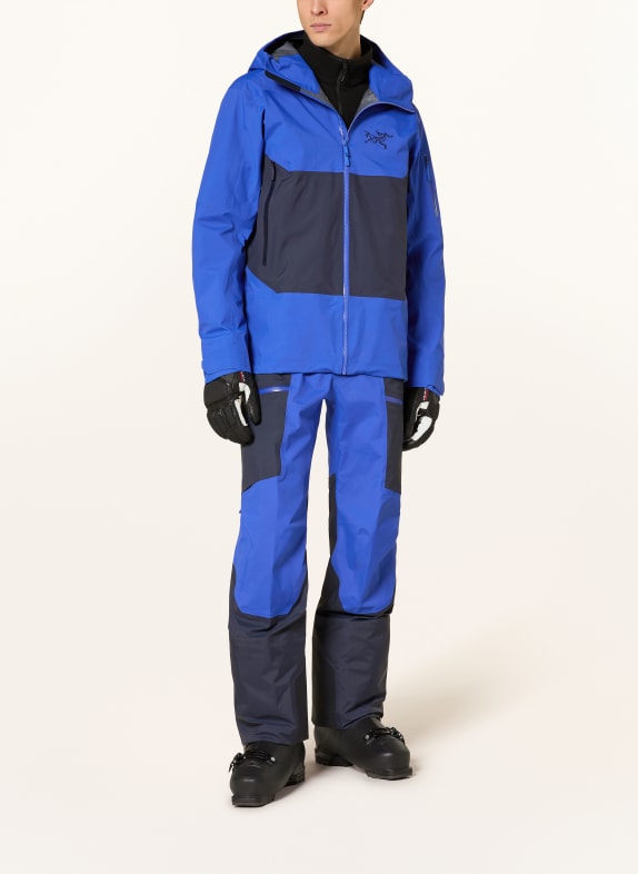 ARC'TERYX Veste de ski hardshell SABRE BLEU / NOIR