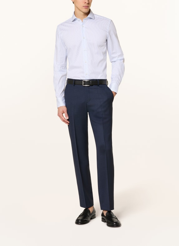 BOSS Koszula HANK Slim Fit BIAŁY / JASNONIEBIESKI