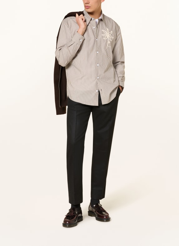NN.07 Overhemd QUINSY Regular Fit BRUIN / ECRU