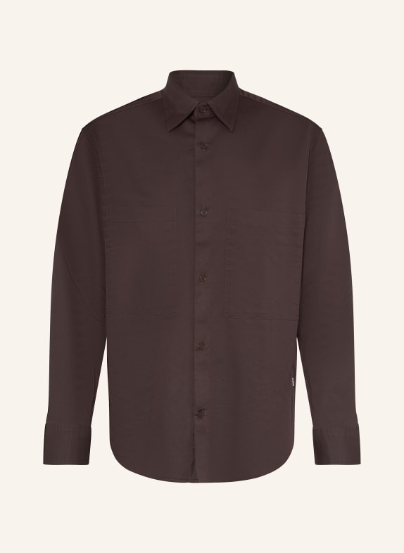 NN.07 Hemd FREDDY Relaxed Fit DUNKELBRAUN