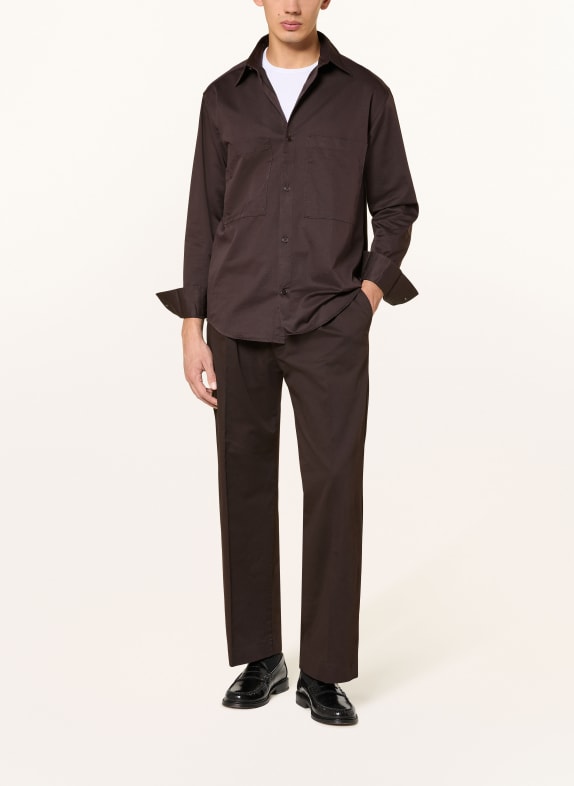 NN.07 Overhemd FREDDY Relaxed Fit MARRON FONCÉ