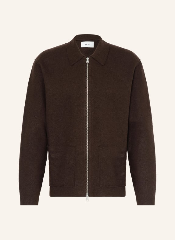 NN.07 Strickjacke JONAS DUNKELBRAUN